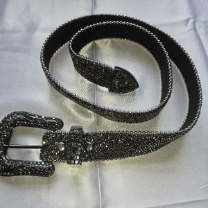 Western rhinestone belt M